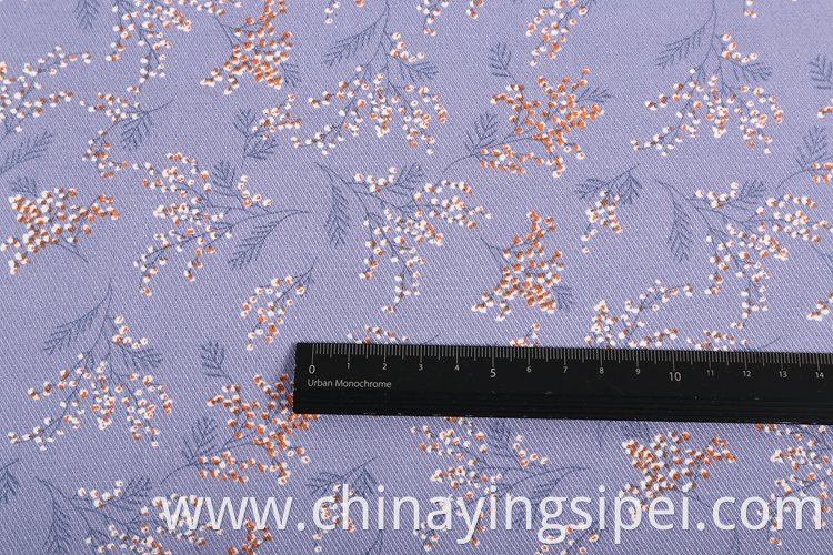 Factory price woven textile twill viscose floral rayon fabric for clothing